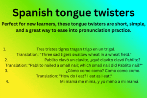 Spanish tongue twisters