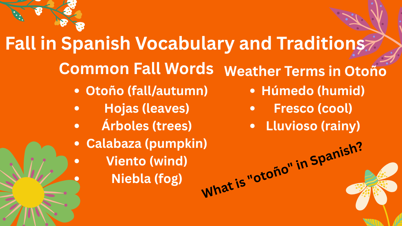 Fall in Spanish Vocabulary and Traditions