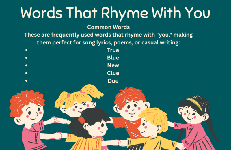 Words That Rhyme With You